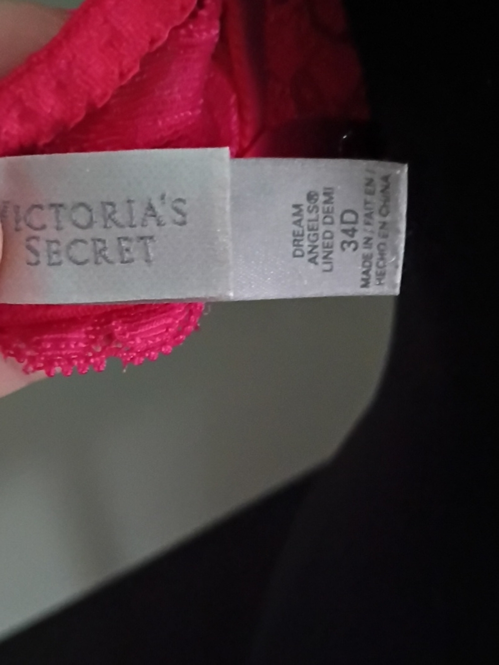 Victoria's Secret Pink Lace Demi Bra